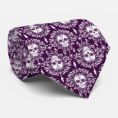 Dode schade - Chic Sugar Skull Stropdas (Opgerold)