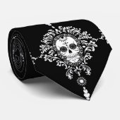 Dode schade - Chic Sugar Skull Stropdas (Opgerold)