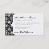 Dode schade - Chic Sugar Skulls - Aangepaste credi Visitekaartje (Achterkant)