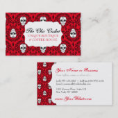 Dode schade - Chic Sugar Skulls - Aangepaste credi Visitekaartje (Voorkant / Achterkant)