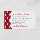 Dode schade - Chic Sugar Skulls - Aangepaste credi Visitekaartje (Achterkant)