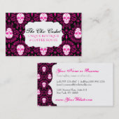 Dode schade - Chic Sugar Skulls - Aangepaste credi Visitekaartje (Voorkant / Achterkant)