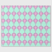 Dode schade - Chic Sugar Skulls Wrapping Paper Cadeaupapier (Vlak)
