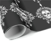 Dode schade - Chic Sugar Skulls Wrapping Paper Cadeaupapier (Rol Hoek)
