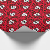 Dode schade - Chic Sugar Skulls Wrapping Paper Cadeaupapier (Hoek)