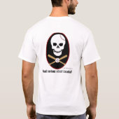 Dode serieus over honkbal t-shirt (Achterkant)