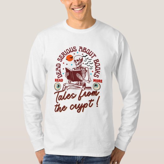 Dode serieuze boeken: verhalen uit de crypte t-shirt (Voorkant)