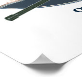 Dode set schedel lacrosse poster (Hoek)