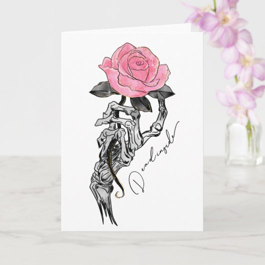 Dode skeletroos kaart (Orchidee)