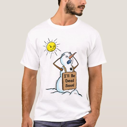 dode sneeuwman t-shirt (Voorkant)