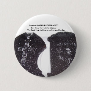dode stemmen ronde button 5,7 cm