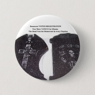 dode stemmen ronde button 5,7 cm