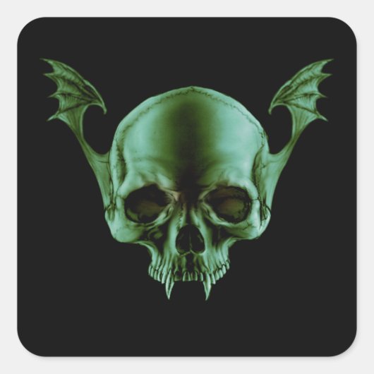 Dode vamp schedel Sticker (Voorkant)