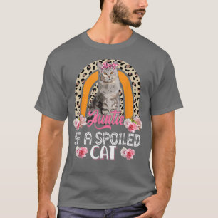 Dode van een geknipte kattenstaafdruppels luipaard t-shirt