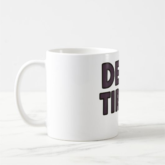 Dode Vermoeide Skelet Halloween Mok | Grappig Spoo (Links)