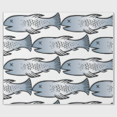 Dode vis cadeaupapier (Vlak)