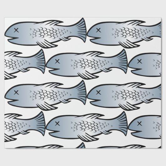 Dode vis cadeaupapier (Vlak)