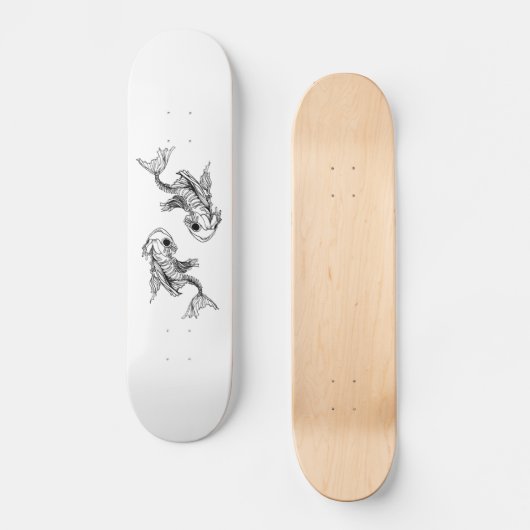 Dode vis persoonlijk skateboard (Voorkant)