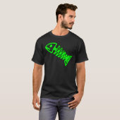 Dode vis skelet Bot schedel Fossil Green T-shirt (Voorkant volledig)