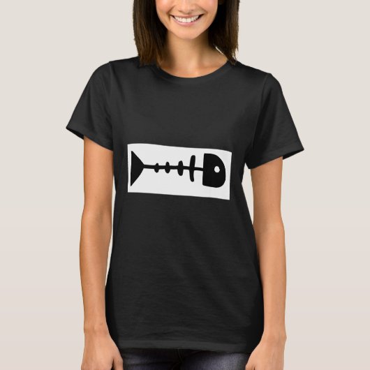 Dode visskelet t-shirt (Voorkant)