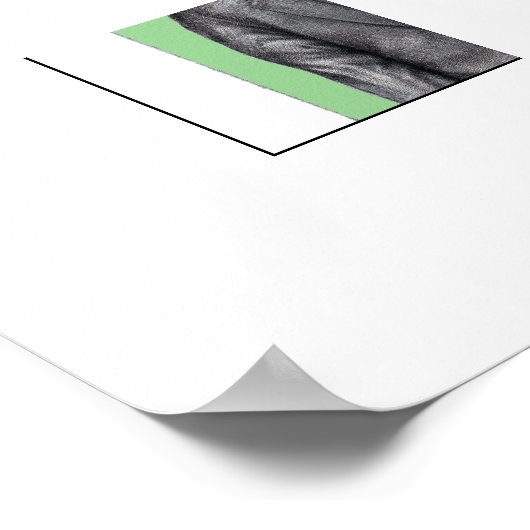 Dode vogel in zwarte pakken (Moegi) Poster (Hoek)