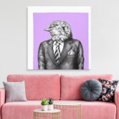 Dode vogel in zwarte pakken (Sumire) Canvas Afdruk (Insitu (Woonkamer))