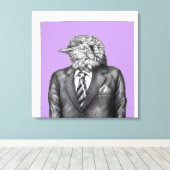 Dode vogel in zwarte pakken (Sumire) Canvas Afdruk (Insitu (Houten vloer))