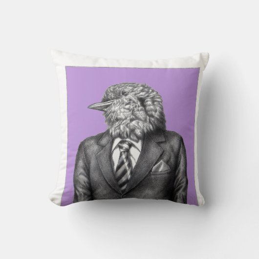 Dode vogel in zwarte pakken (Sumire) Kussen (Voorkant)