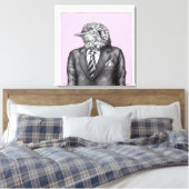 Dode vogel in zwarte pakken (Ume) Canvas Afdruk (Insitu (Slaapkamer))