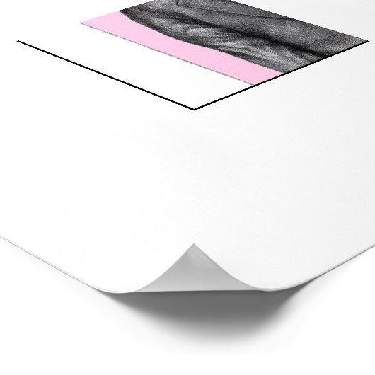 Dode vogel in zwarte pakken (Ume) Poster (Hoek)