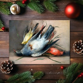 dode vogels kerst Kaart