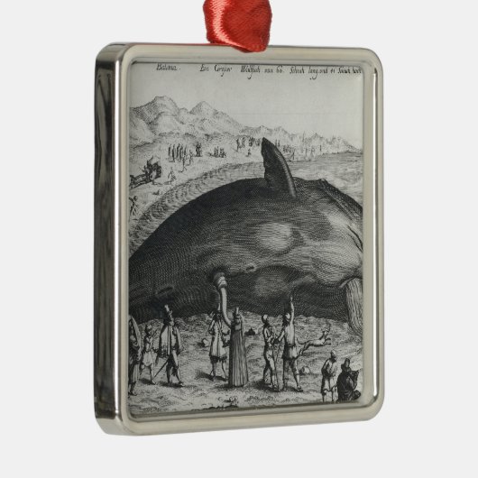 Dode walvis metalen ornament (Rechts)