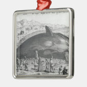 Dode walvis metalen ornament (Links)