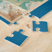 Dode Zee Illustratie Reis Kunst Vintage Legpuzzel (Zijkant)