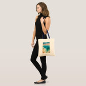 Dode Zee Illustratie Reis Kunst Vintage Tote Bag (Voorkant (model))