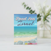Dode Zee Israël reisposter Briefkaart (Staand voorkant)