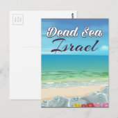Dode Zee Israël reisposter Briefkaart (Voorkant / Achterkant)