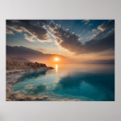 Dode Zee landschap Israël Poster (Voorkant)