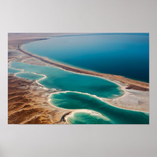 Dode Zee landschap Israël Poster (Voorkant)