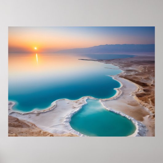 Dode Zee landschap Israël Poster (Voorkant)