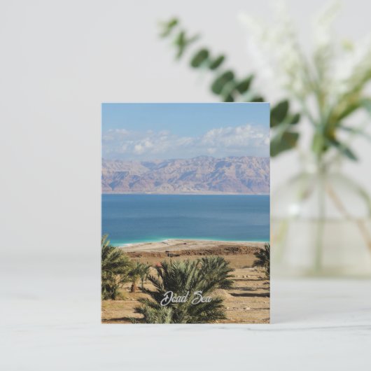 Dode Zee landschapsfoto Briefkaart (Staand voorkant)