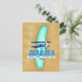Dode Zee Reisposter Briefkaart (Staand voorkant)