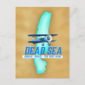 Dode Zee Reisposter Briefkaart (Voorkant)