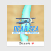 Dode Zee Reisposter Sticker (Vel)