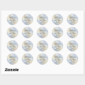 Dode Zee Zout / Klei Strand Zelfgemaakte Zeep Ronde Sticker (Vel)