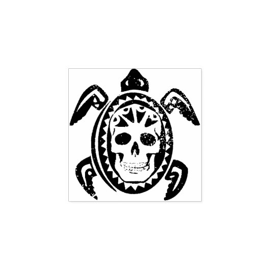 Dode Zeeen schildpad Rubberstempel (Afrduk)