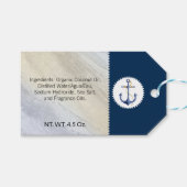 Dode Zeeszout Klei Handgemaakte Strand Nautilus Ze Cadeaulabel (Voorkant (Horizontaal))