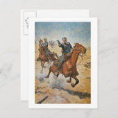 Dode Zeker: een marechaussee van de Cavalerie van Briefkaart (Voorkant / Achterkant)