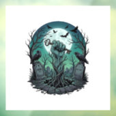 Dode Zombie Hand Skelet Sleutel Grafsteen Ravens H Raamsticker (Vel 3)