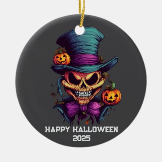 Dode zombie hoge hoed ornament (Voorkant)